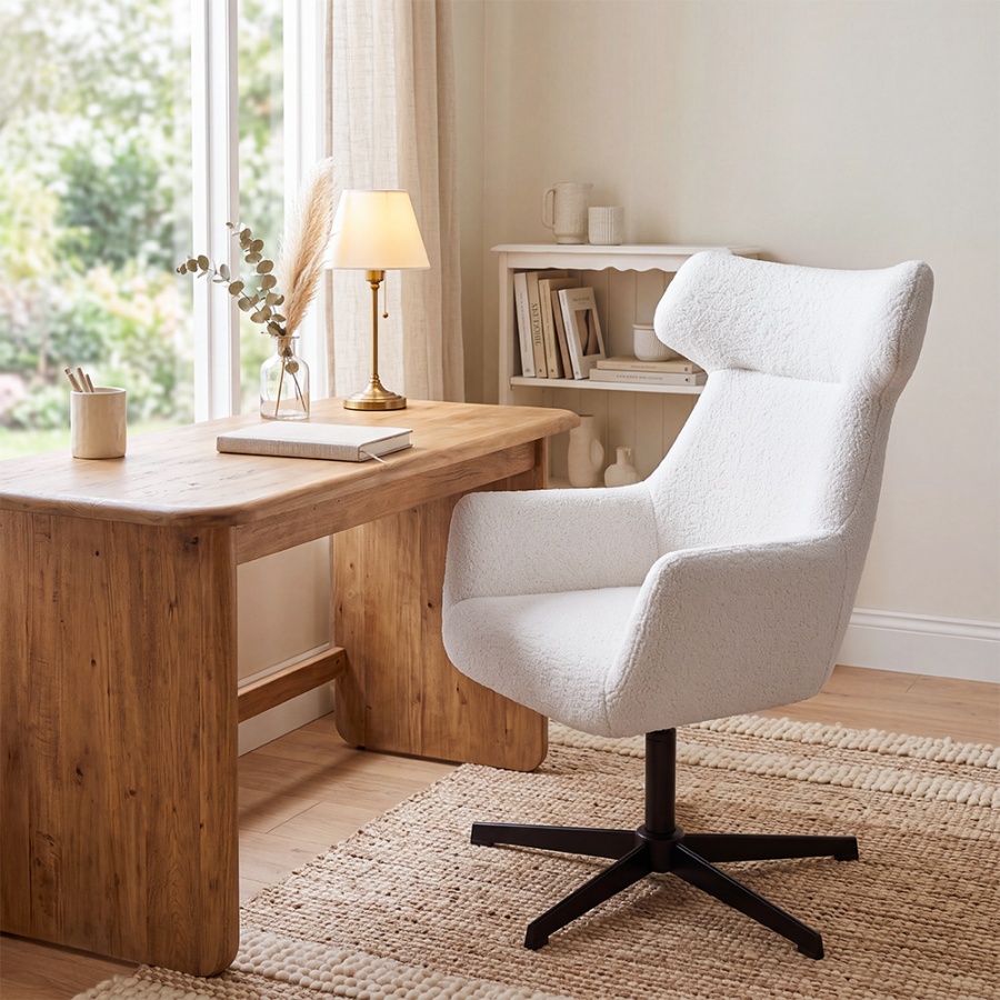 Beige criss-cross chair